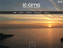 Tablet Screenshot of cimarestaurant.com